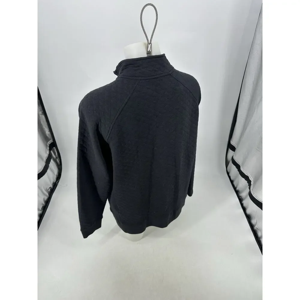 Eddie Bauer XXL Men Pullover 1/4 Snap Neck Textured Sweatshirt Sweater 37-9